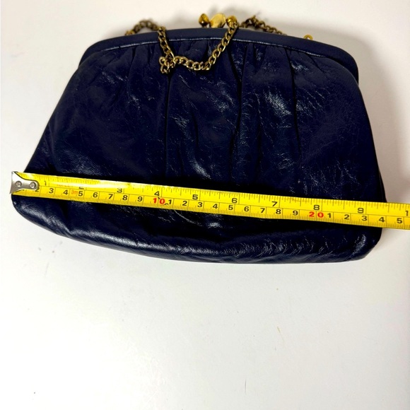 Ande Blue Leather Clutch - Picture 5 of 8